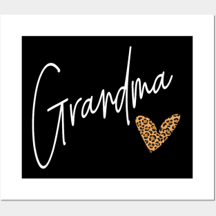 Grandma Life Leopard Cheetah Print Grandma Graphic Women Posters and Art